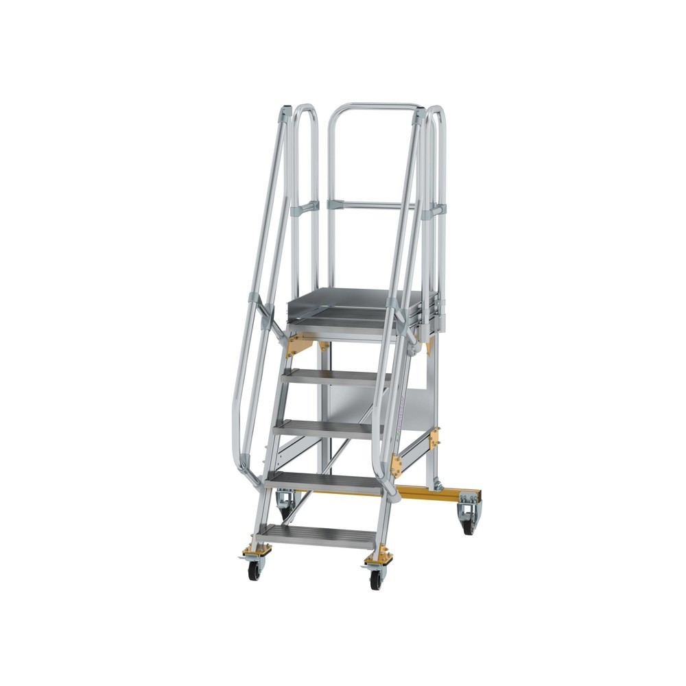Produktabbildung: Munk Plattformtreppe fahrbar 60° Stufenbreite 600 mm 5 Stufen