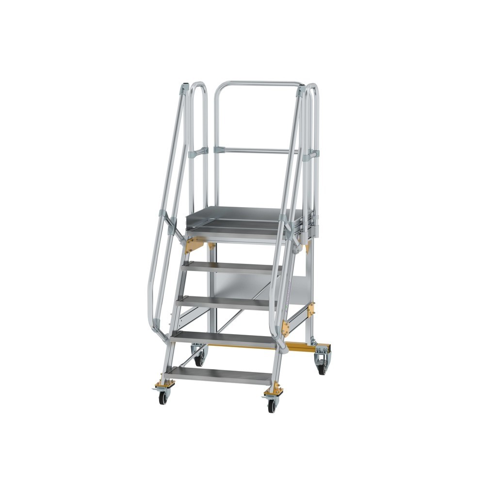 Produktabbildung: Munk Plattformtreppe fahrbar 60° Stufenbreite 800 mm 5 Stufen