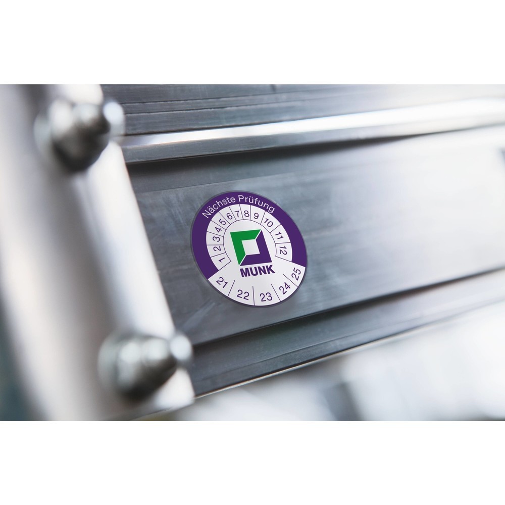 Produktabbildung: Munk Prüfplakette 40 x 40 mm