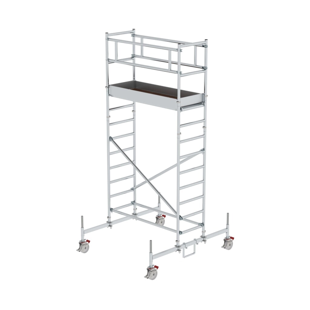 Munk Rollgerüst 0,75 x 1,80 m mit Fahrbalken Plattformhöhe 3 m Produktabbildung: Munk Rollgerüst 0,75 x 1,80 m mit Fahrbalken Plattformhöhe 3 m