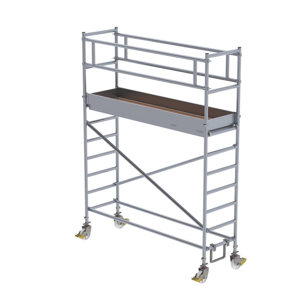 Munk Rollgerüst 0,75 x 2,45 m Plattformhöhe 2,35 m Produktabbildung: Munk Rollgerüst 0,75 x 2,45 m Plattformhöhe 2,35 m