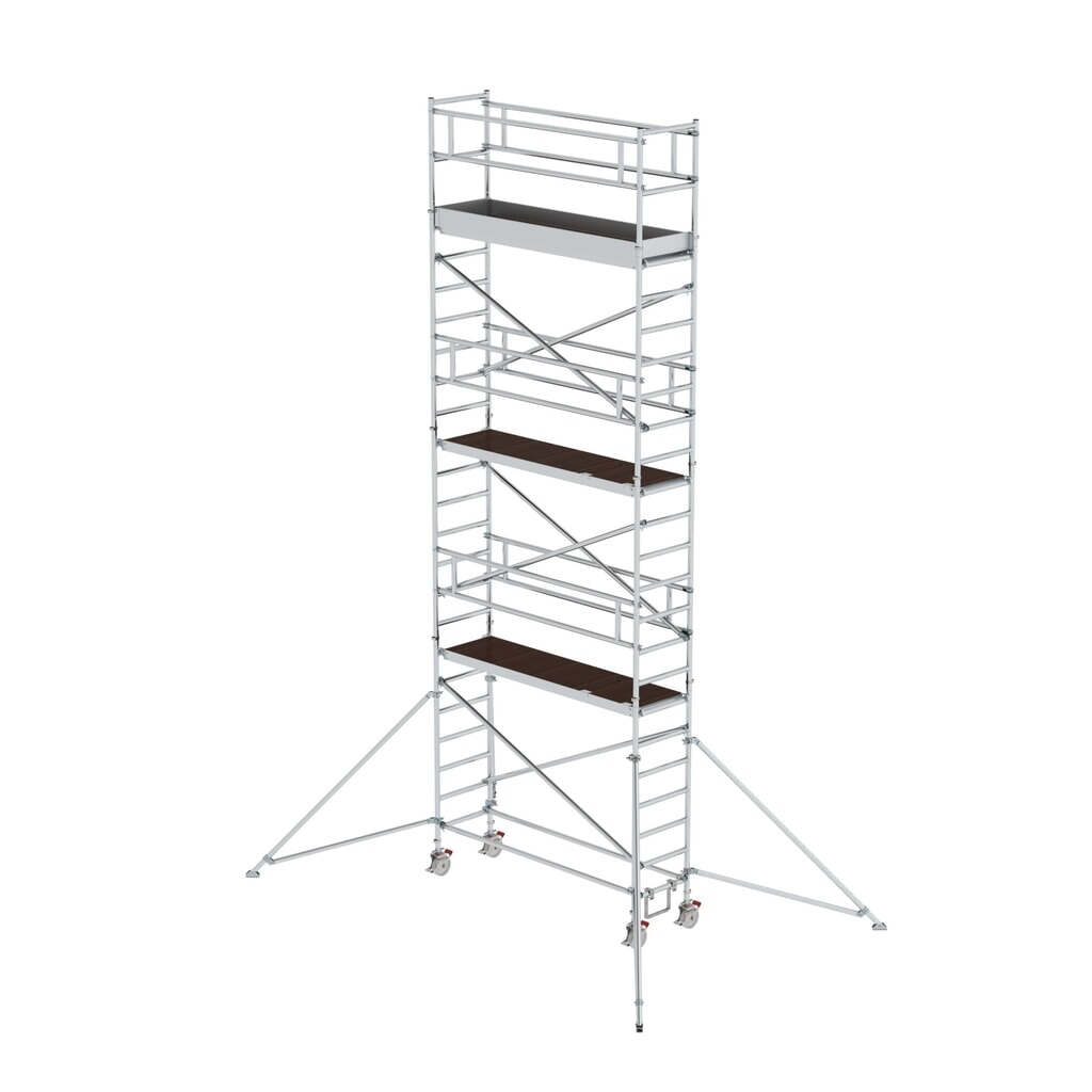 Produktabbildung: Munk Rollgerüst 0,75 x 2,45 m mit Ausleger Plattformhöhe 6,35 m