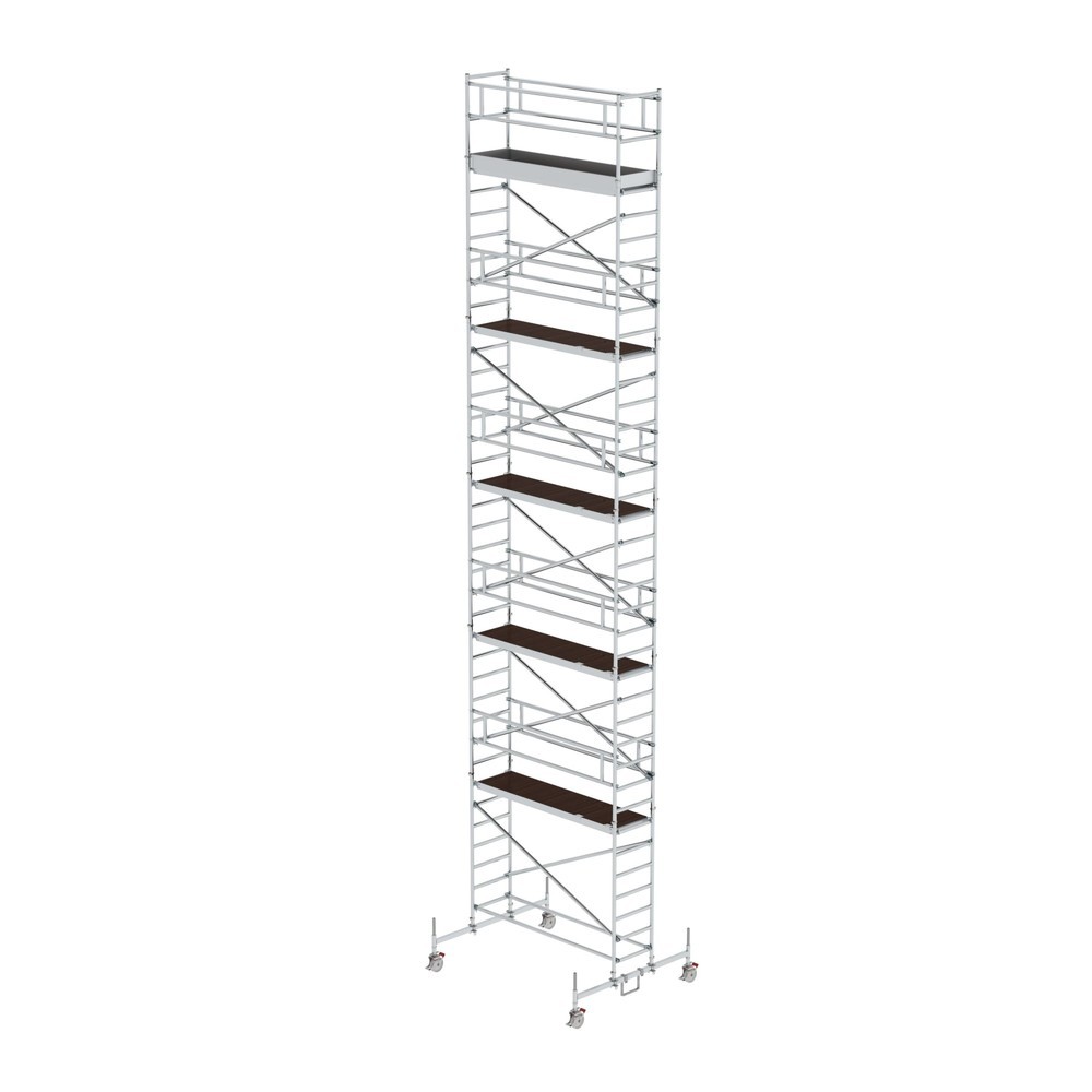 Produktabbildung: Munk Rollgerüst 0,75 x 2,45 m mit Fahrbalken Plattformhöhe 10,45 m