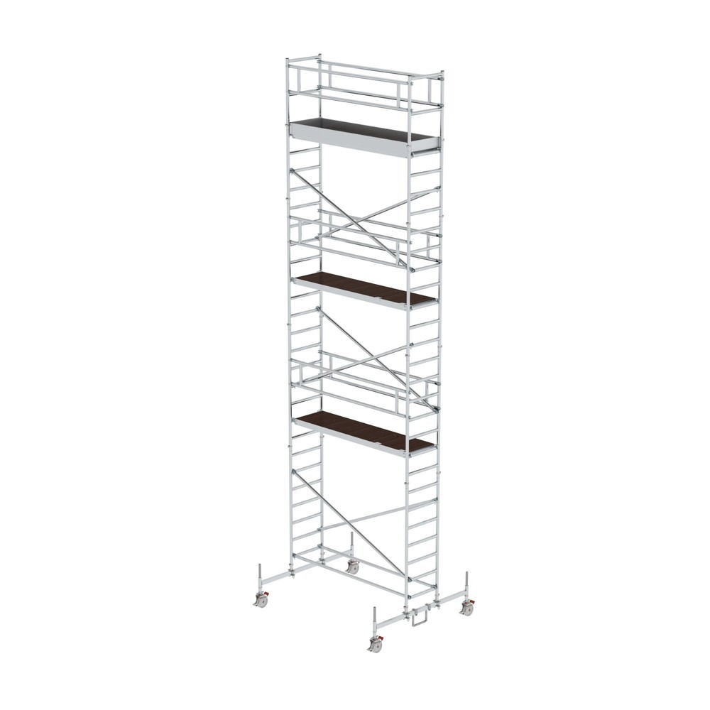 Produktabbildung: Munk Rollgerüst 0,75 x 2,45 m mit Fahrbalken Plattformhöhe 7,45 m