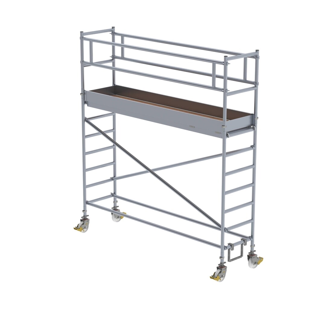 Munk Rollgerüst 0,75 x 3,0 m Plattformhöhe 2,35 m Produktabbildung: Munk Rollgerüst 0,75 x 3,0 m Plattformhöhe 2,35 m
