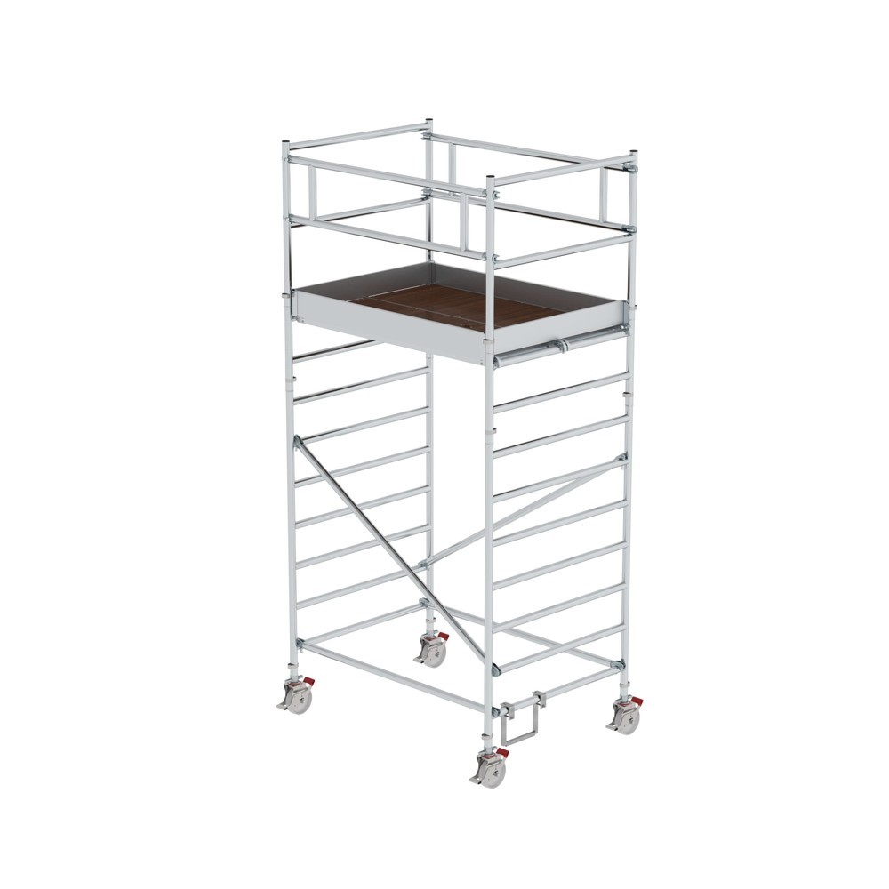 Produktabbildung: Munk Rollgerüst 1,35 x 1,80 m mit Doppel-Plattform Plattformhöhe 3 m
