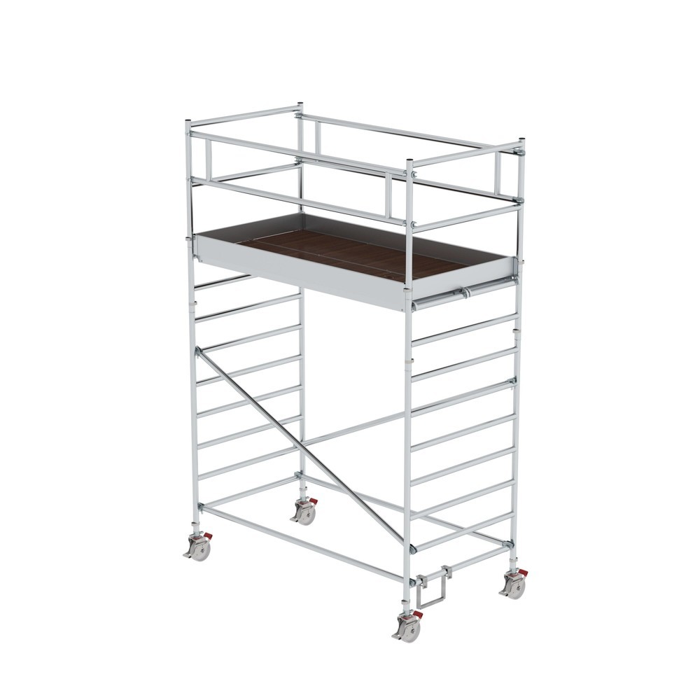 Produktabbildung: Munk Rollgerüst 1,35 x 2,45 m mit Doppel-Plattform Plattformhöhe 3 m