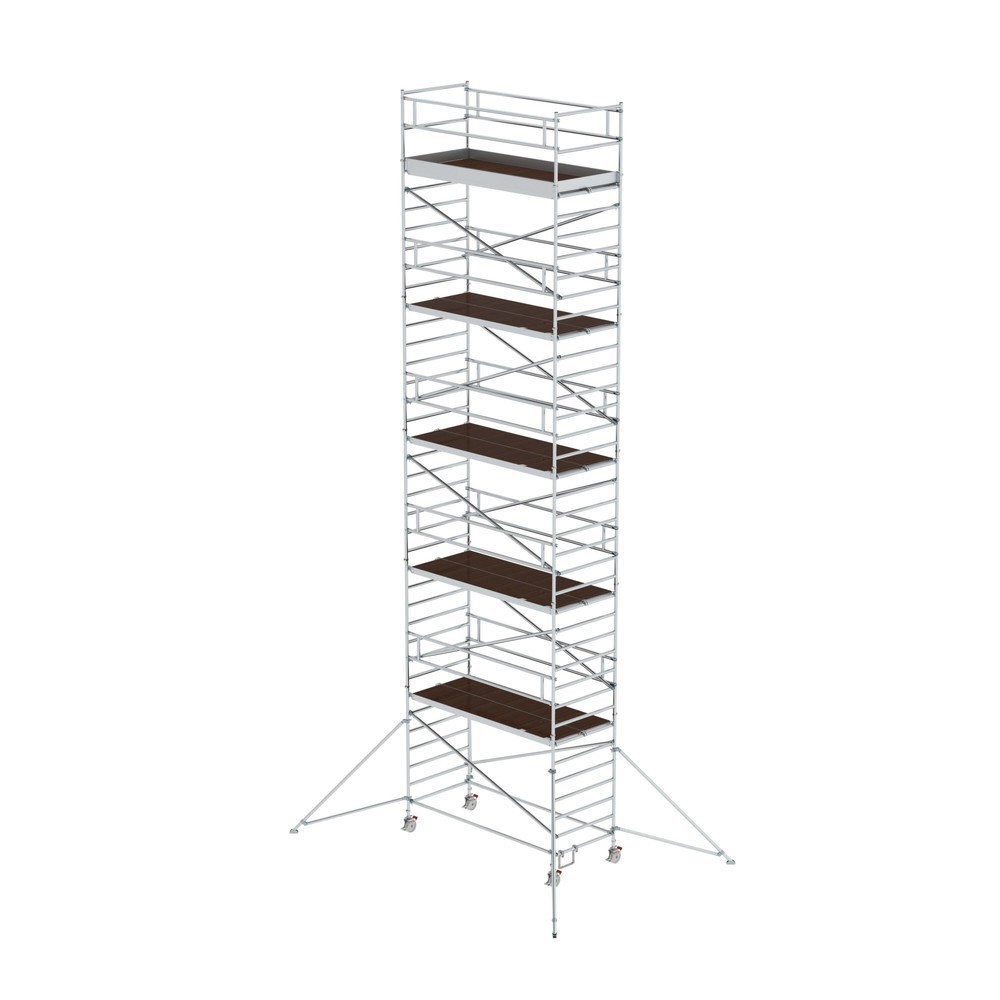 Produktabbildung: Munk Rollgerüst 1,35 x 3,0 m mit Ausleger & Doppel-Plattform Plattformhöhe 10,35 m