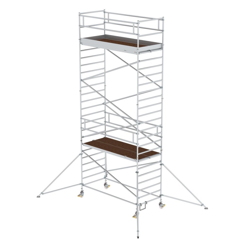 Produktabbildung: Munk Rollgerüst 1,35 x 3,0 m mit Ausleger & Doppel-Plattform Plattformhöhe 6,35 m
