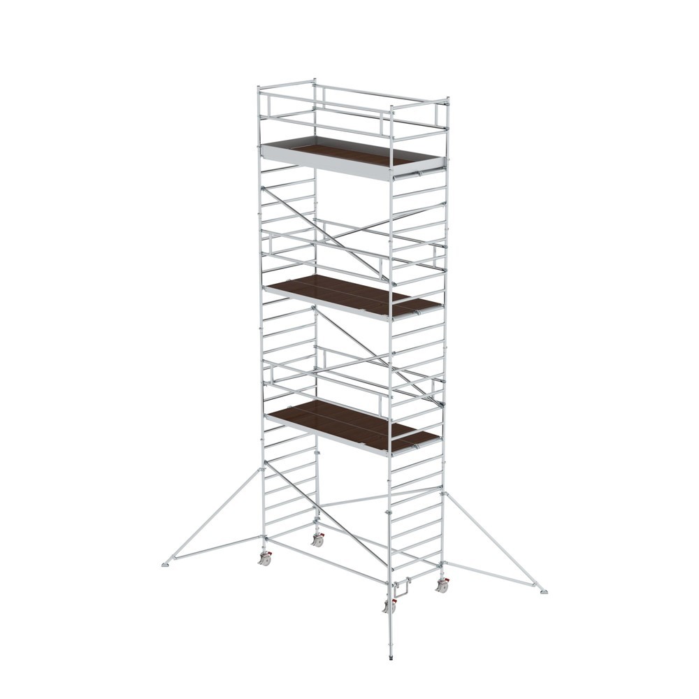 Produktabbildung: Munk Rollgerüst 1,35 x 3,0 m mit Ausleger & Doppel-Plattform Plattformhöhe 7,35 m