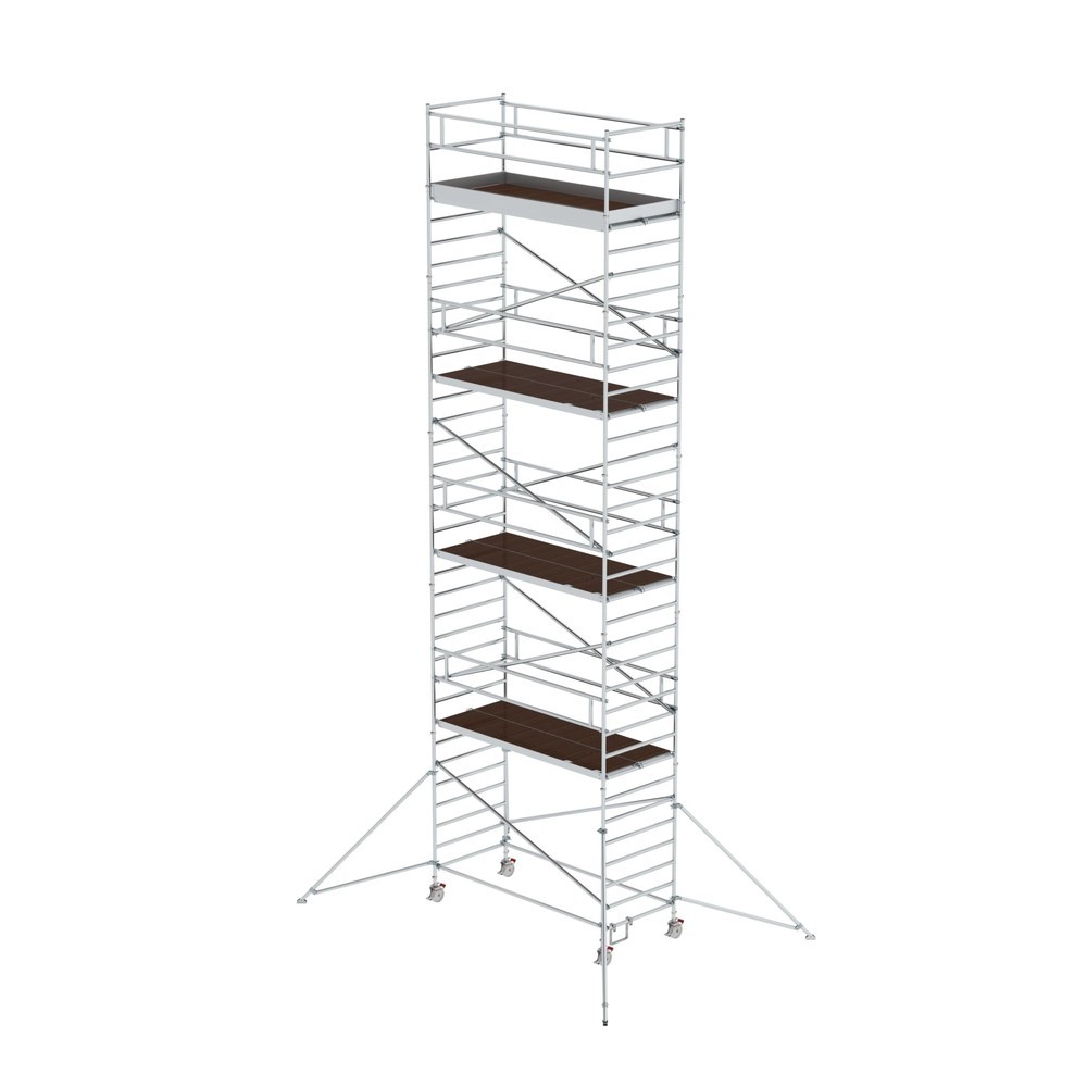 Produktabbildung: Munk Rollgerüst 1,35 x 3,0 m mit Ausleger & Doppel-Plattform Plattformhöhe 9,35 m