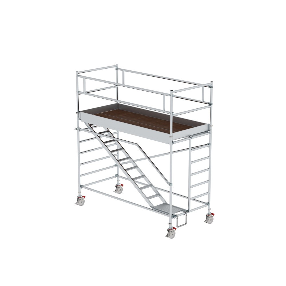 Produktabbildung: Munk Rollgerüst 1,35 x 3,0 m mit Schrägaufstiegen Plattformhöhe 2,35 m