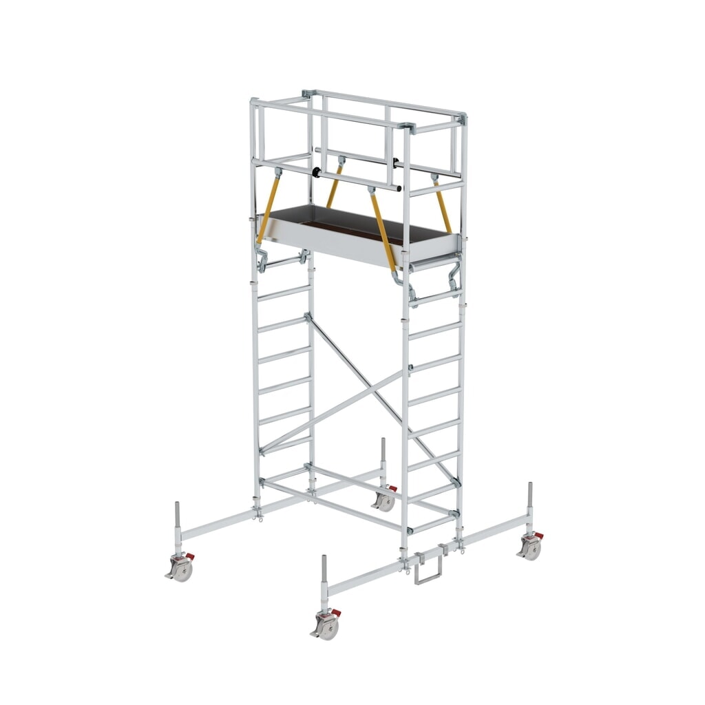 Munk Rollgerüst SG 0,75 x 1,80 m mit Fahrbalken Plattformhöhe 3,26 m Produktabbildung: Munk Rollgerüst SG 0,75 x 1,80 m mit Fahrbalken Plattformhöhe 3,26 m