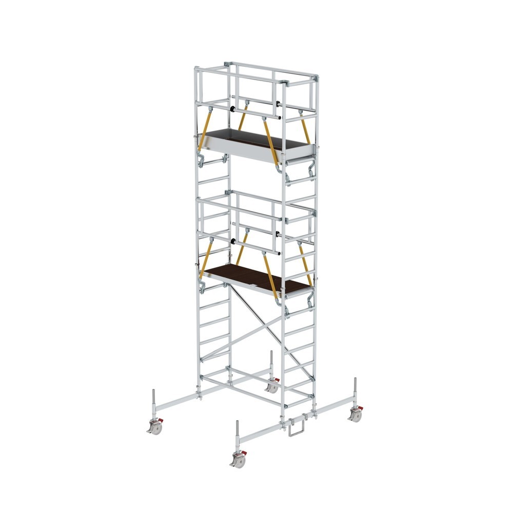 Produktabbildung: Munk Rollgerüst SG 0,75 x 1,80 m mit Fahrbalken Plattformhöhe 4,66 m