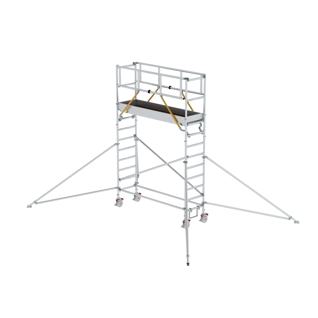 Munk Rollgerüst SG 0,75 x 2,45 m mit Ausleger Plattformhöhe 3,07 m Produktabbildung: Munk Rollgerüst SG 0,75 x 2,45 m mit Ausleger Plattformhöhe 3,07 m