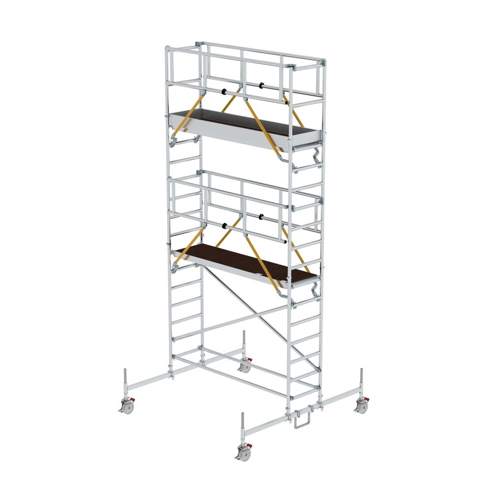 Produktabbildung: Munk Rollgerüst SG 0,75 x 2,45 m mit Fahrbalken Plattformhöhe 4,66 m