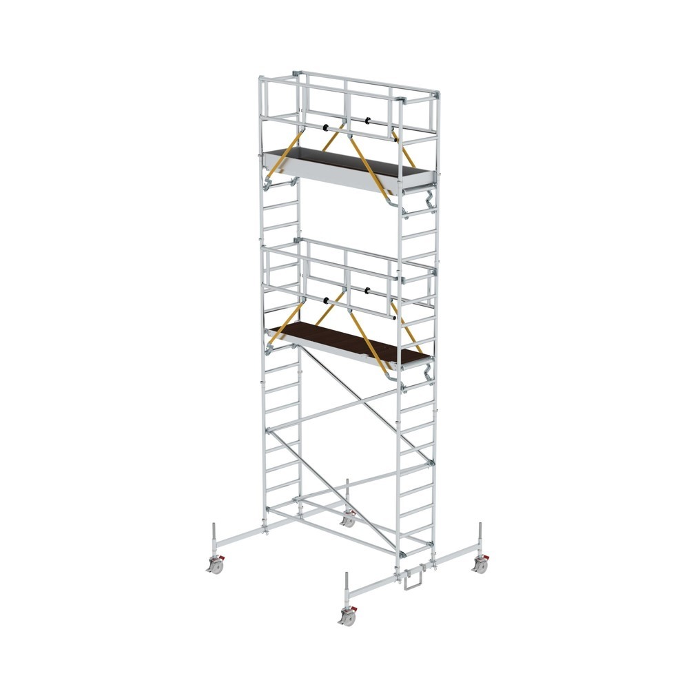 Produktabbildung: Munk Rollgerüst SG 0,75 x 2,45 m mit Fahrbalken Plattformhöhe 5,78 m