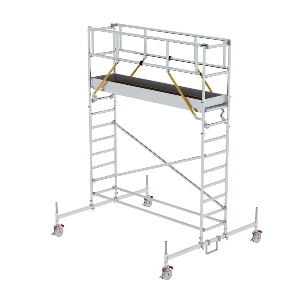 Produktabbildung: Munk Rollgerüst SG 0,75 x 3,0 m mit Fahrbalken Plattformhöhe 3,26 m