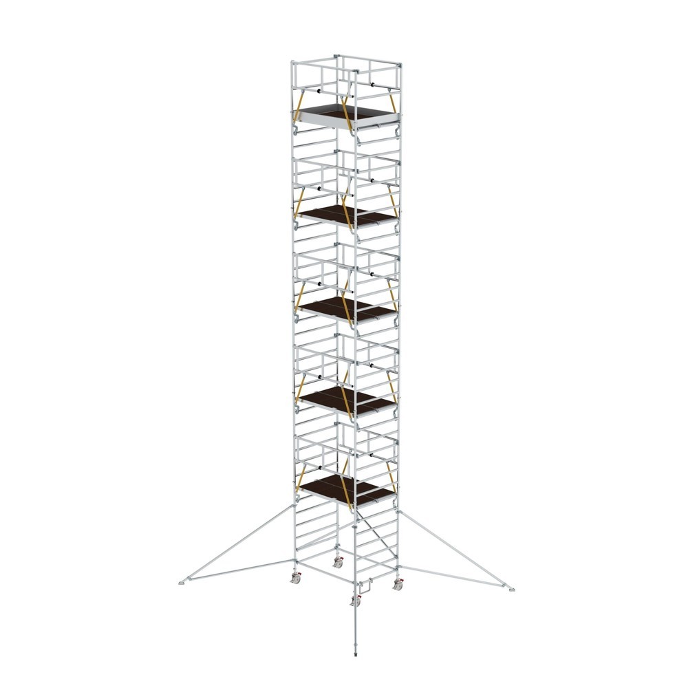 Produktabbildung: Munk Rollgerüst SG 1,35 x 1,80 m mit Ausleger & Doppel-Plattform Plattformhöhe 10,35 m