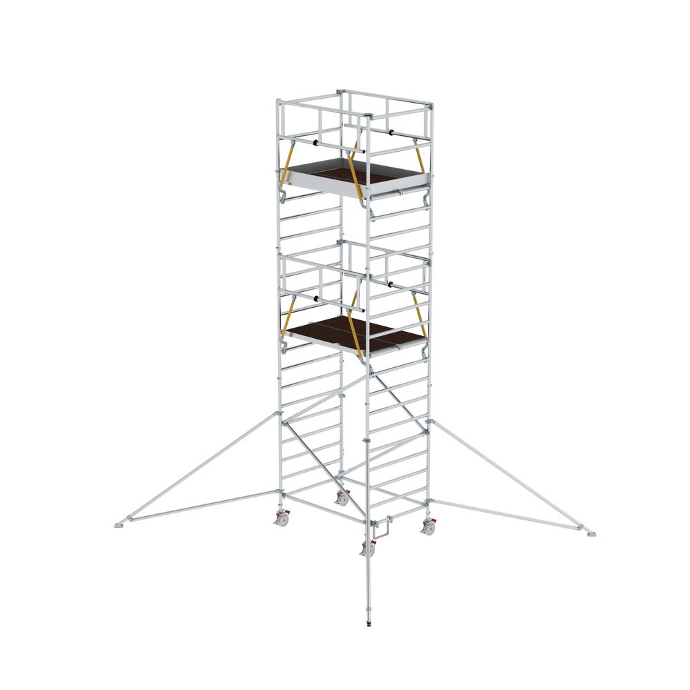 Produktabbildung: Munk Rollgerüst SG 1,35 x 1,80 m mit Ausleger & Doppel-Plattform Plattformhöhe 5,59 m