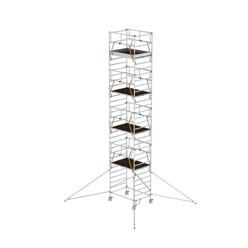 Produktabbildung: Munk Rollgerüst SG 1,35 x 1,80 m mit Ausleger & Doppel-Plattform Plattformhöhe 8,39 m