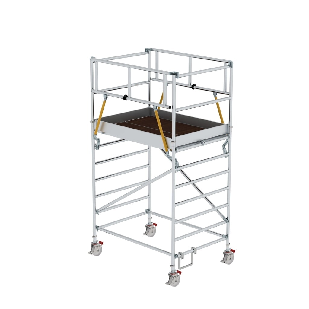 Produktabbildung: Munk Rollgerüst SG 1,35 x 1,80 m mit Doppel-Plattform Plattformhöhe 2,51 m