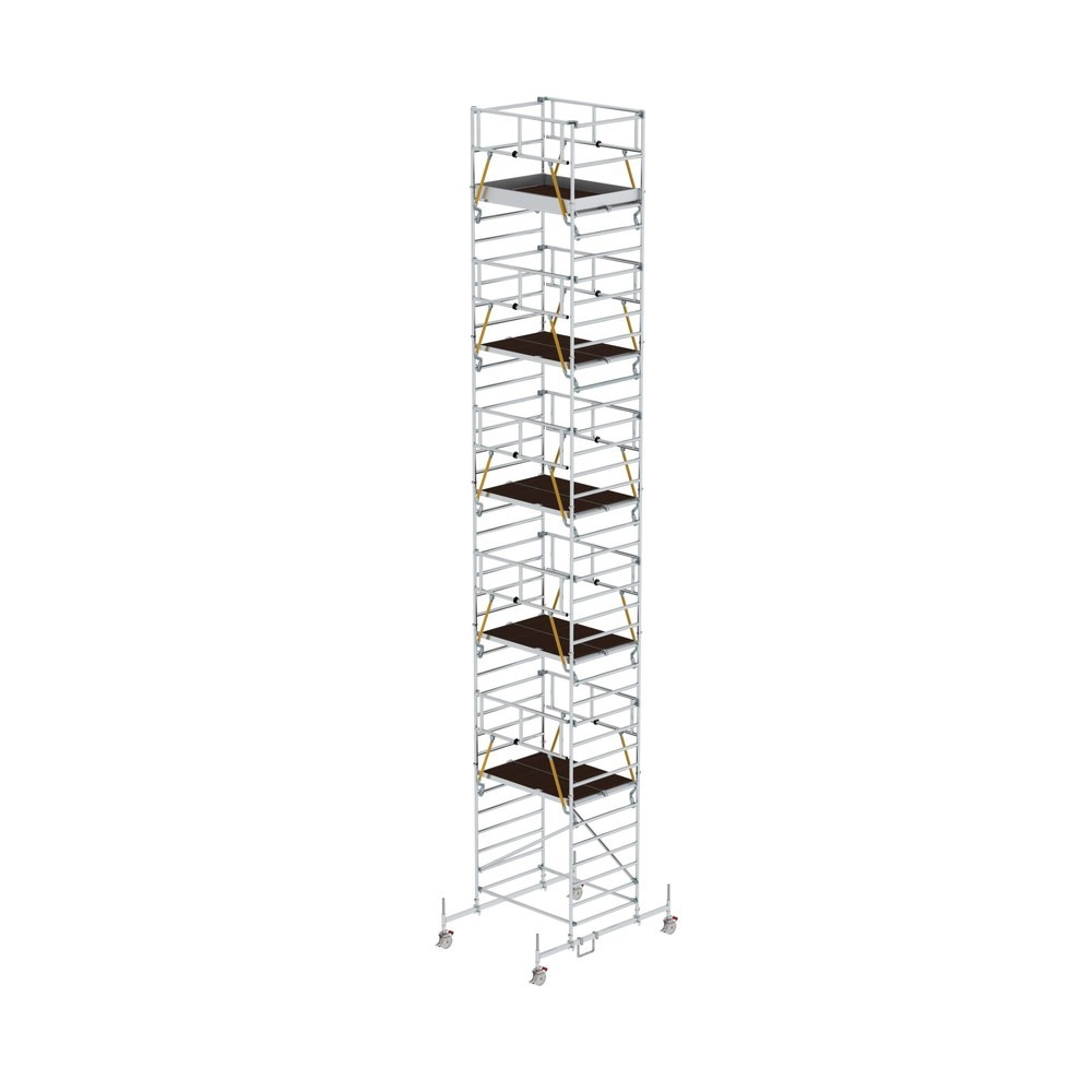 Produktabbildung: Munk Rollgerüst SG 1,35 x 1,80 m mit Fahrbalken & Doppel-Plattform Plattformhöhe 10,54 m