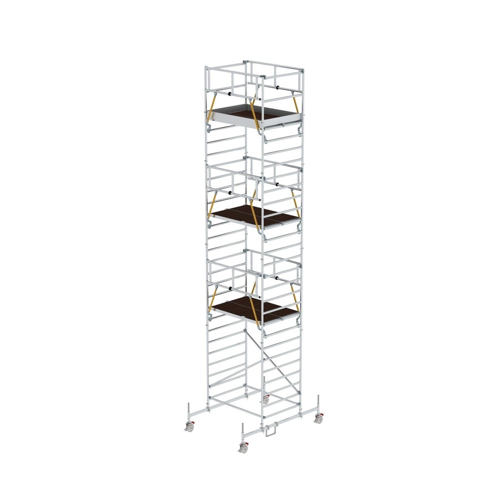 Produktabbildung: Munk Rollgerüst SG 1,35 x 1,80 m mit Fahrbalken & Doppel-Plattform Plattformhöhe 7,74 m