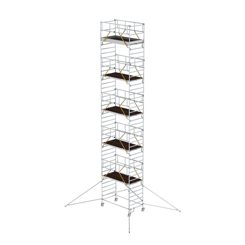Produktabbildung: Munk Rollgerüst SG 1,35 x 2,45 m mit Ausleger & Doppel-Plattform Plattformhöhe 11,47 m