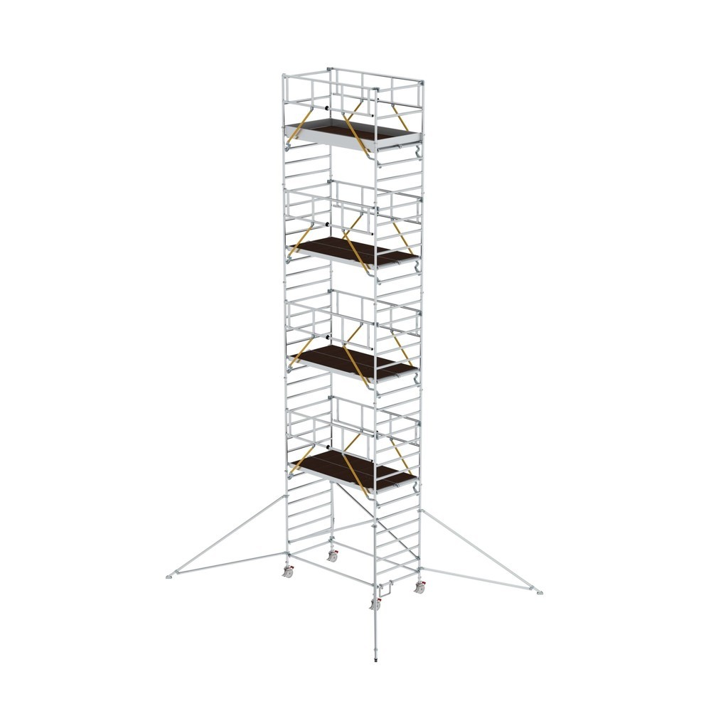Produktabbildung: Munk Rollgerüst SG 1,35 x 2,45 m mit Ausleger & Doppel-Plattform Plattformhöhe 9,51 m