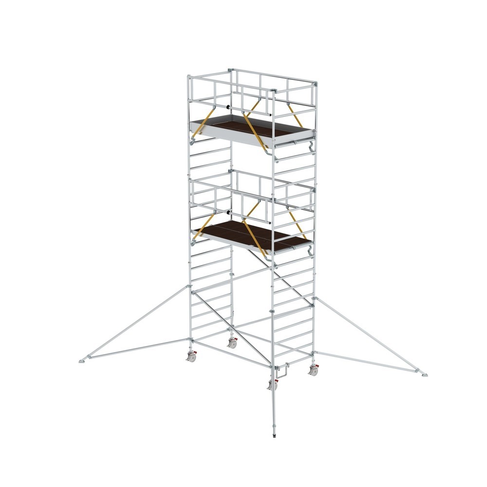 Produktabbildung: Munk Rollgerüst SG 1,35 x 2,45 m mit Ausleger & Doppel-Plattform Plattformhöhe 5,59 m