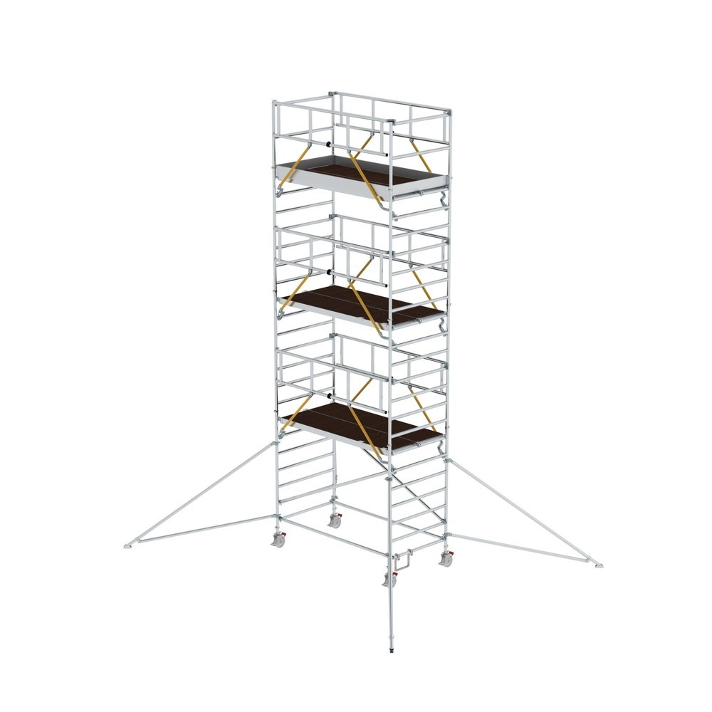 Produktabbildung: Munk Rollgerüst SG 1,35 x 2,45 m mit Ausleger & Doppel-Plattform Plattformhöhe 6,43 m