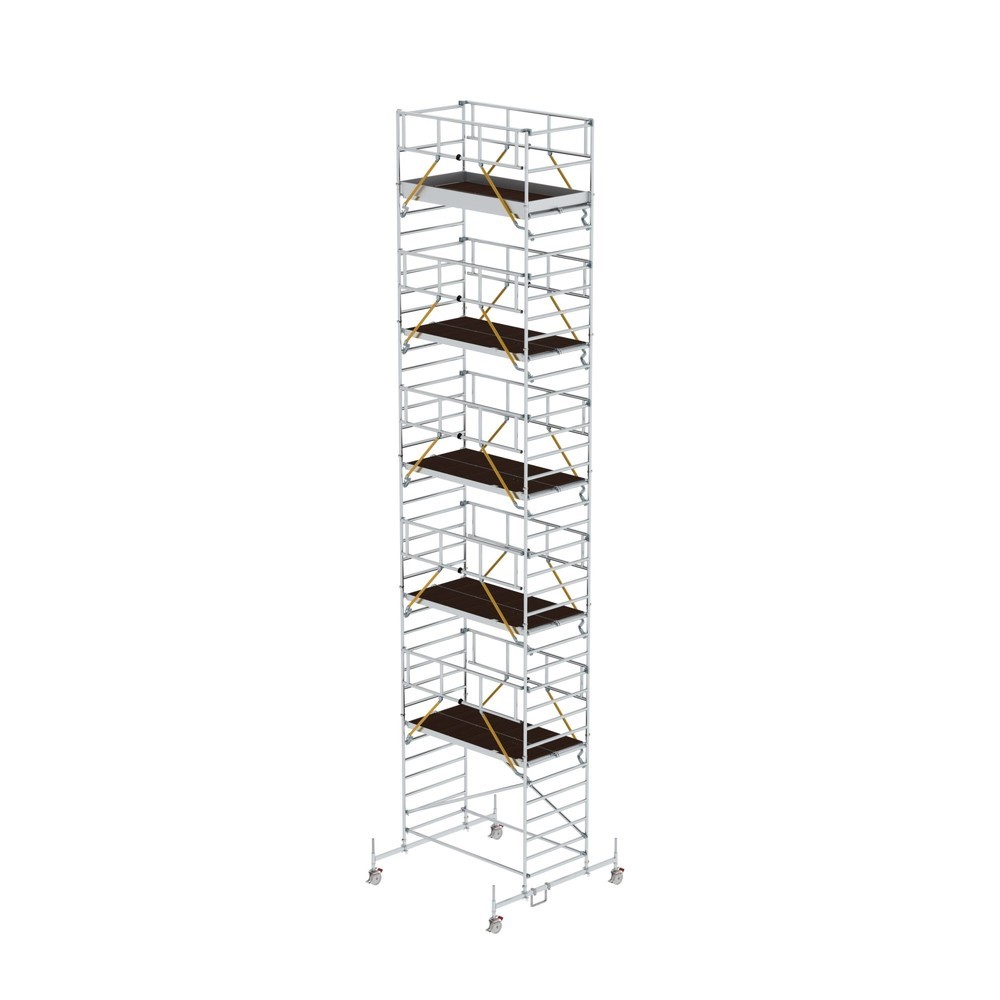 Produktabbildung: Munk Rollgerüst SG 1,35 x 2,45 m mit Fahrbalken & Doppel-Plattform Plattformhöhe 10,54 m