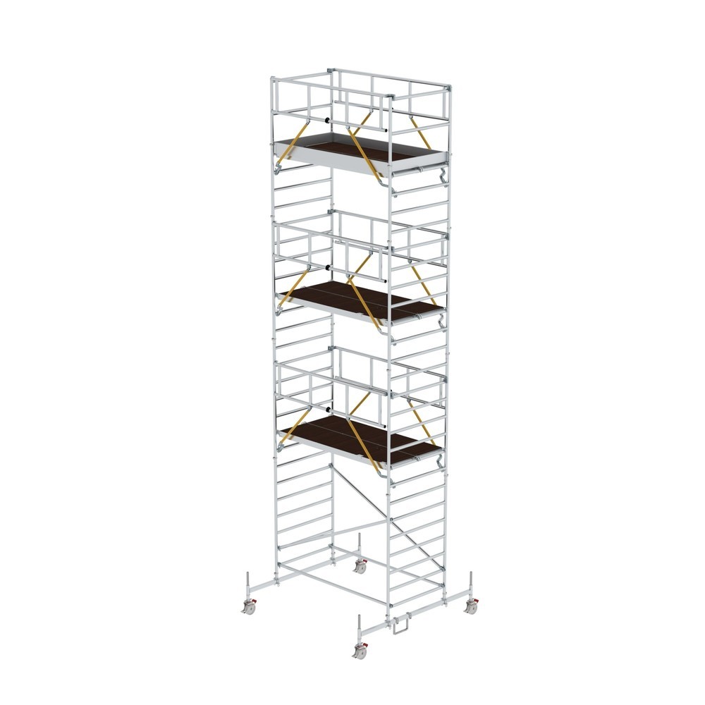 Produktabbildung: Munk Rollgerüst SG 1,35 x 2,45 m mit Fahrbalken & Doppel-Plattform Plattformhöhe 7,74 m