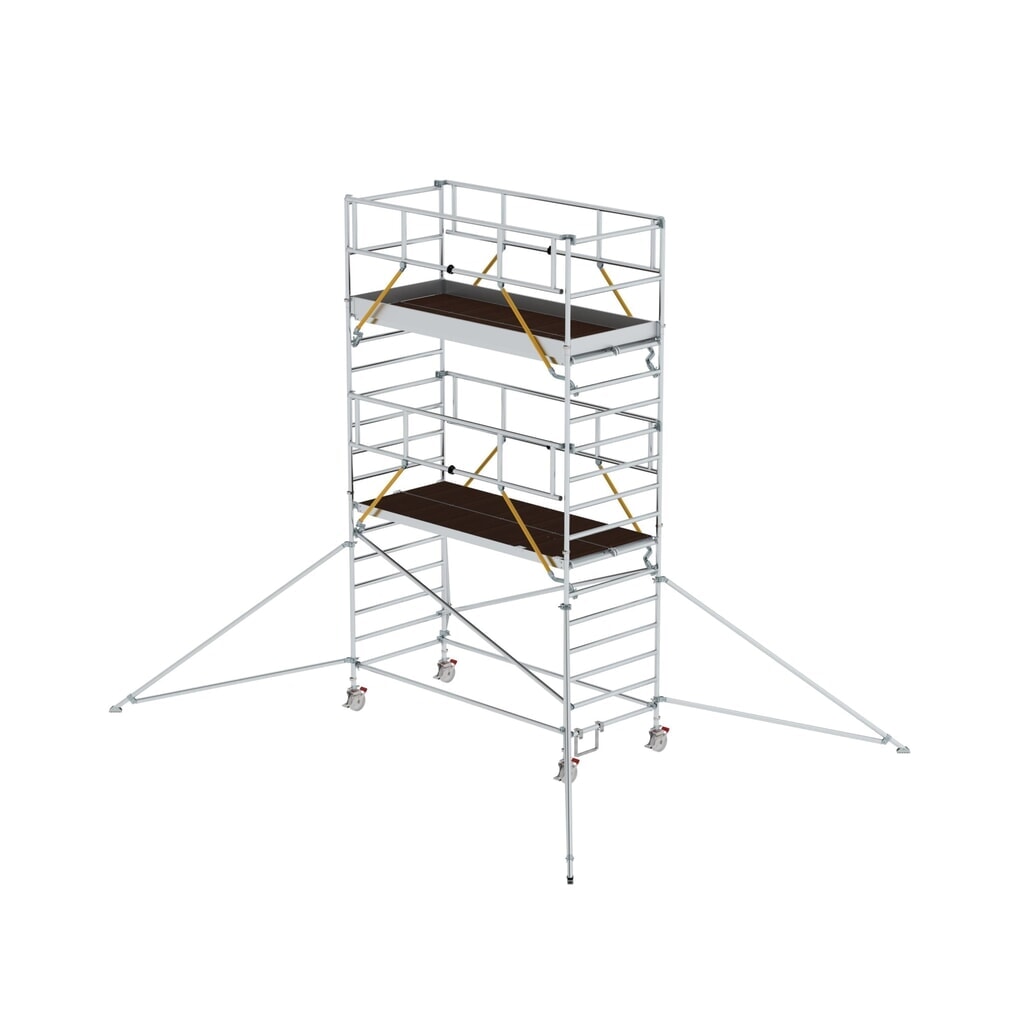 Produktabbildung: Munk Rollgerüst SG 1,35 x 3,0 m mit Ausleger & Doppel-Plattform Plattformhöhe 4,47 m