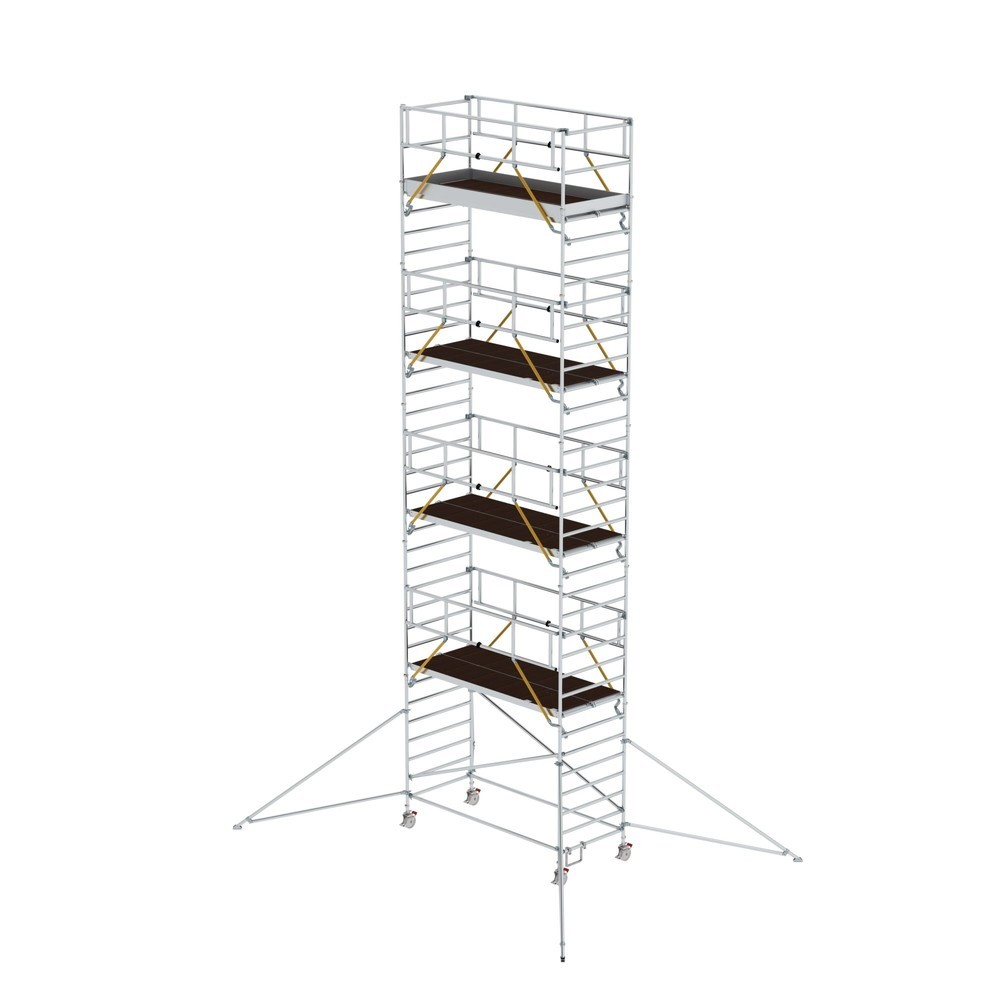 Produktabbildung: Munk Rollgerüst SG 1,35 x 3,0 m mit Ausleger & Doppel-Plattform Plattformhöhe 9,51 m