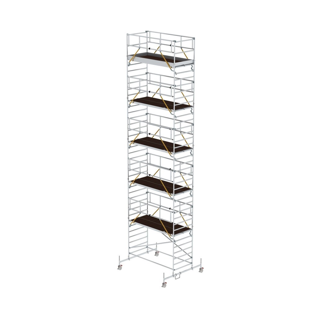 Produktabbildung: Munk Rollgerüst SG 1,35 x 3,0 m mit Fahrbalken und Doppel-Plattform Plattformhöhe 10,54 m