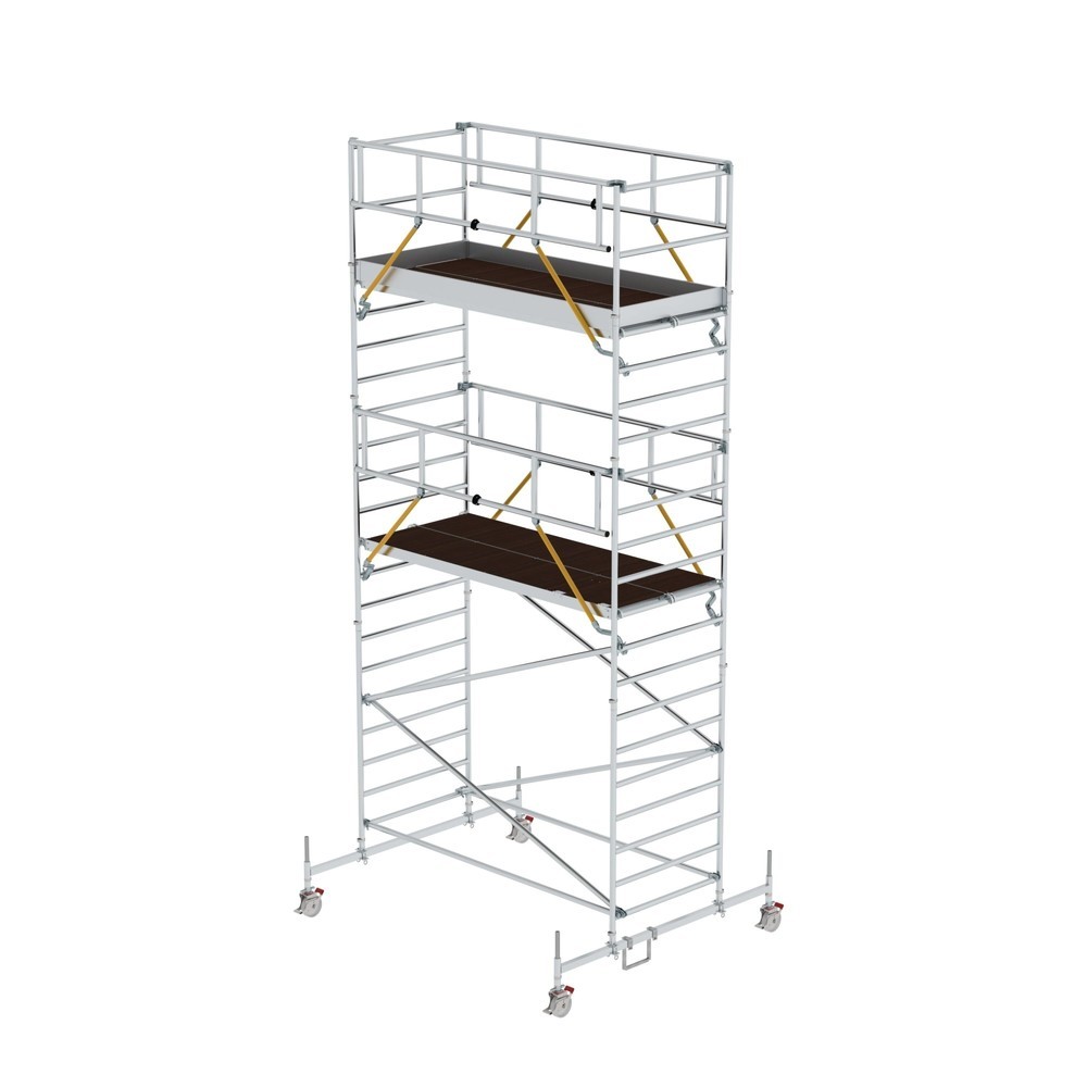 Produktabbildung: Munk Rollgerüst SG 1,35 x 3,0 m mit Fahrbalken und Doppel-Plattform Plattformhöhe 5,78 m