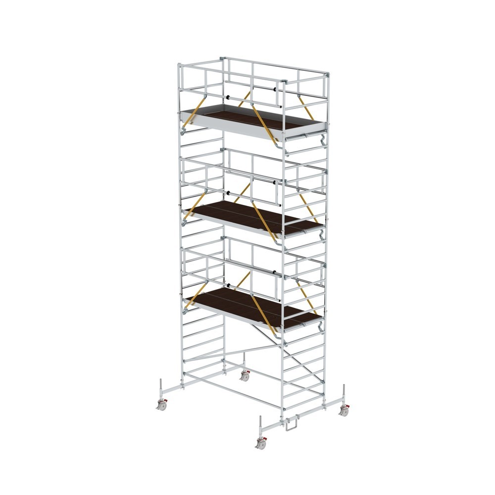 Produktabbildung: Munk Rollgerüst SG 1,35 x 3,0 m mit Fahrbalken und Doppel-Plattform Plattformhöhe 6,62 m
