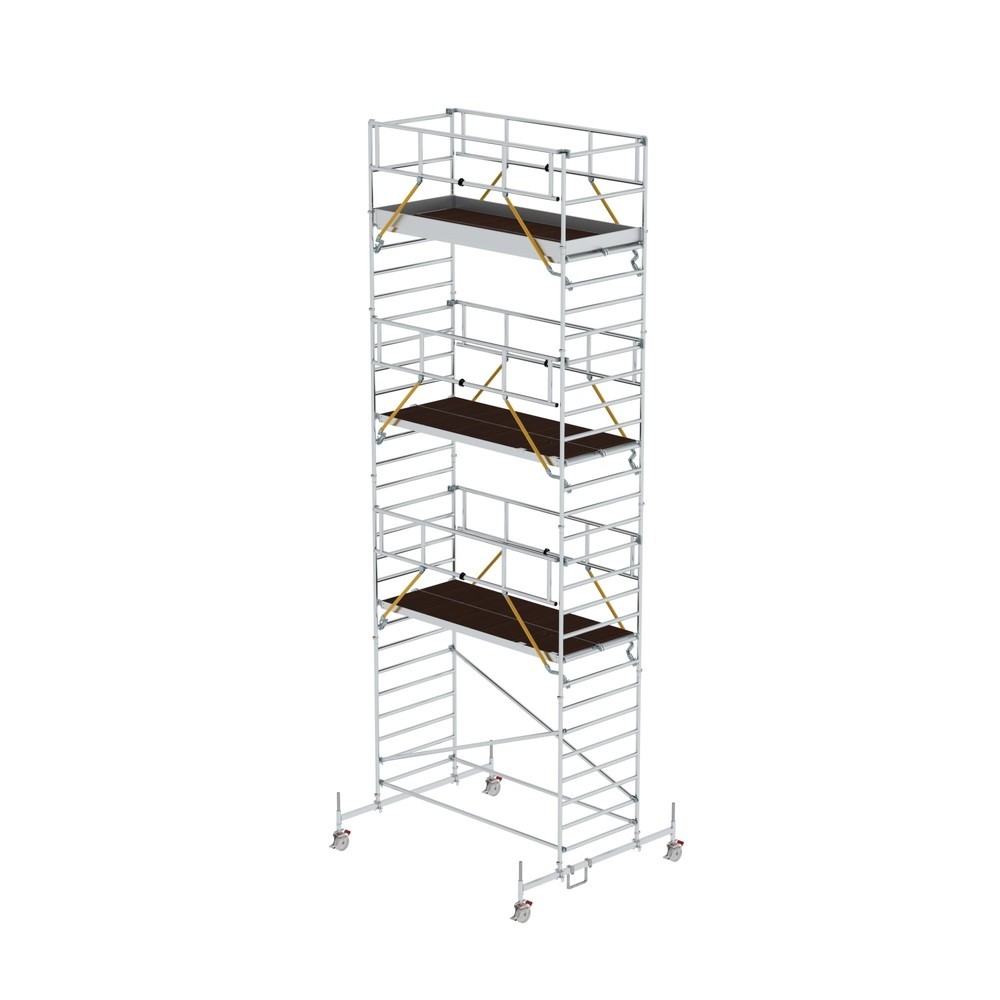 Produktabbildung: Munk Rollgerüst SG 1,35 x 3,0 m mit Fahrbalken und Doppel-Plattform Plattformhöhe 7,74 m