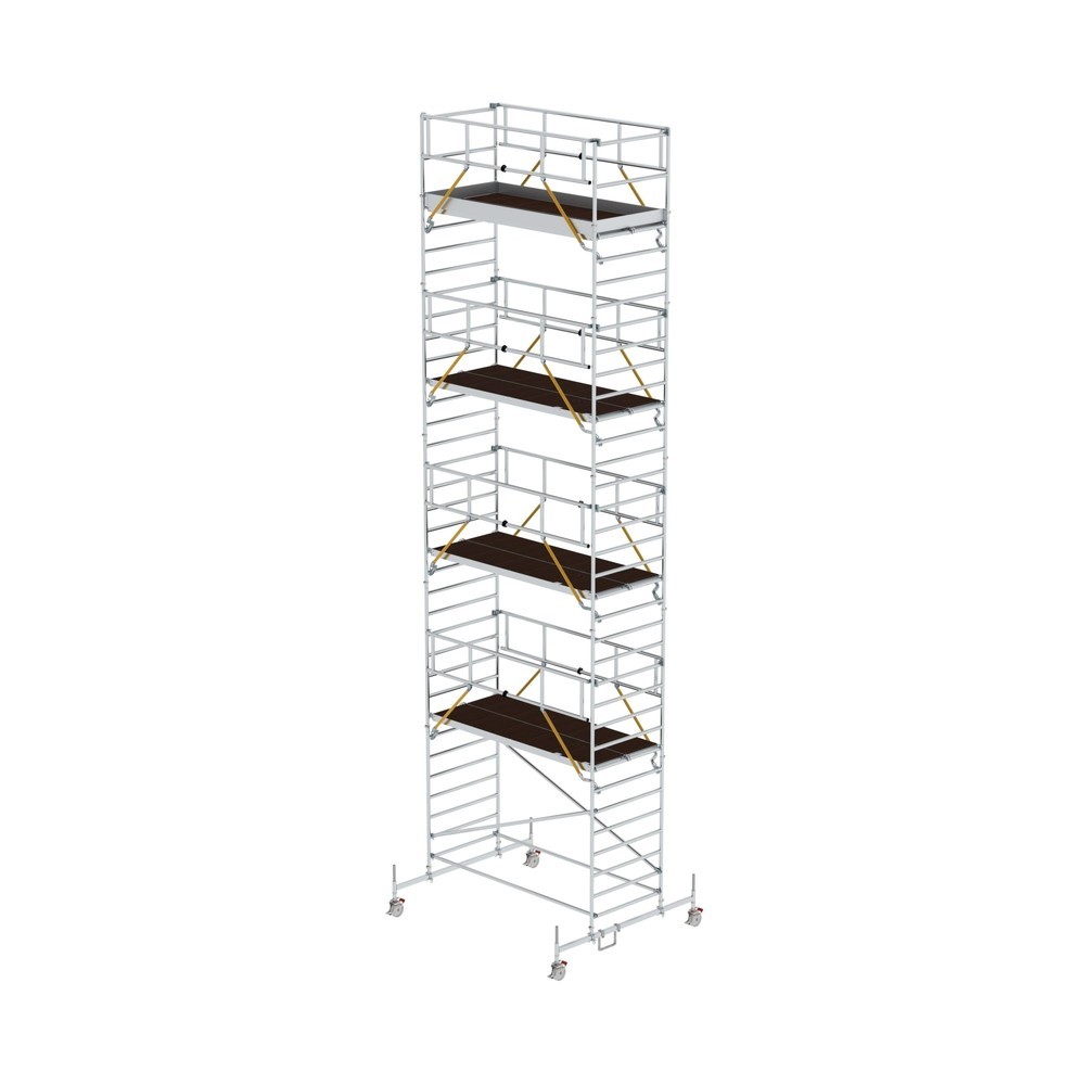 Produktabbildung: Munk Rollgerüst SG 1,35 x 3,0 m mit Fahrbalken und Doppel-Plattform Plattformhöhe 9,70 m