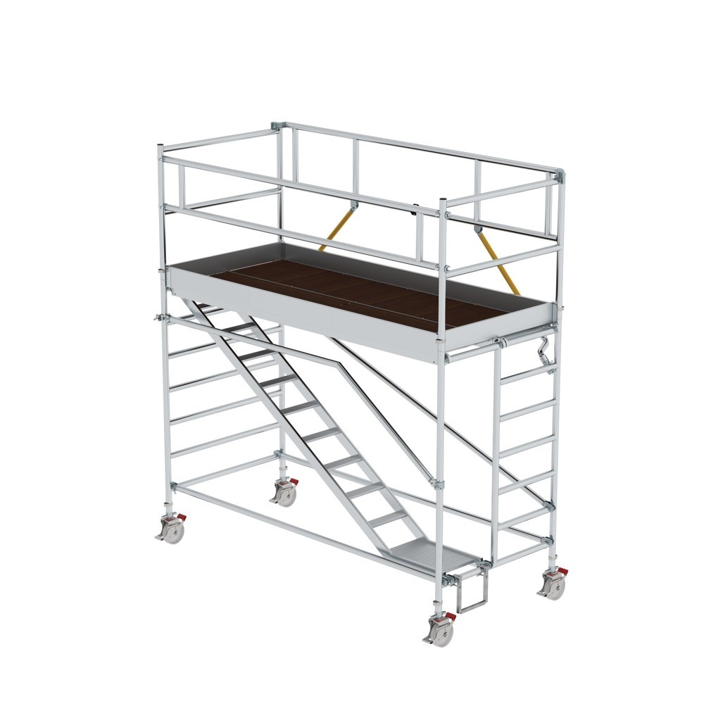 Produktabbildung: Munk Rollgerüst SG 1,35 x 3,0 m mit Schrägaufstiegen Plattformhöhe 2,51 m