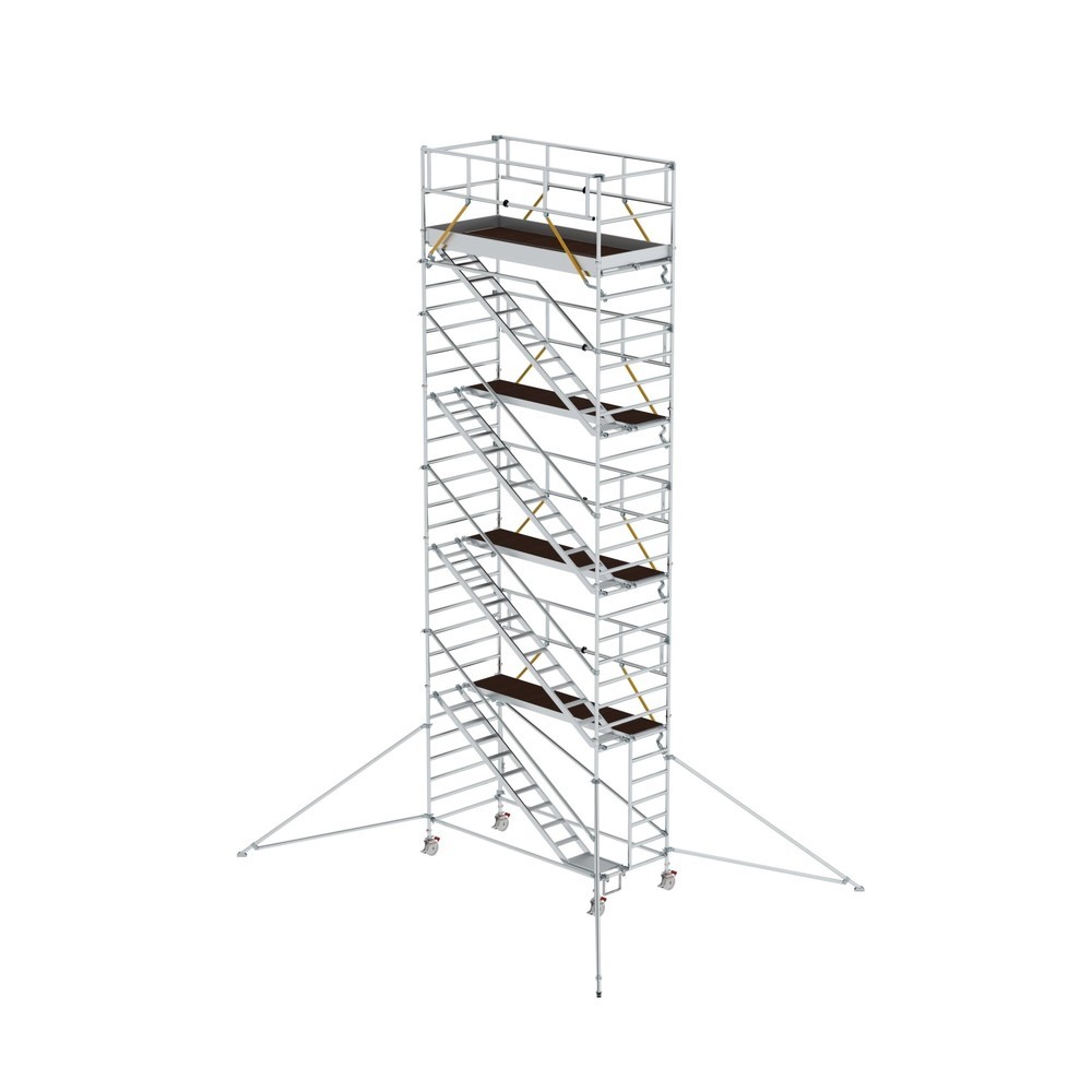 Produktabbildung: Munk Rollgerüst SG 1,35 x 3,0 m mit Schrägaufstiegen & Ausleger Plattformhöhe 8,39 m