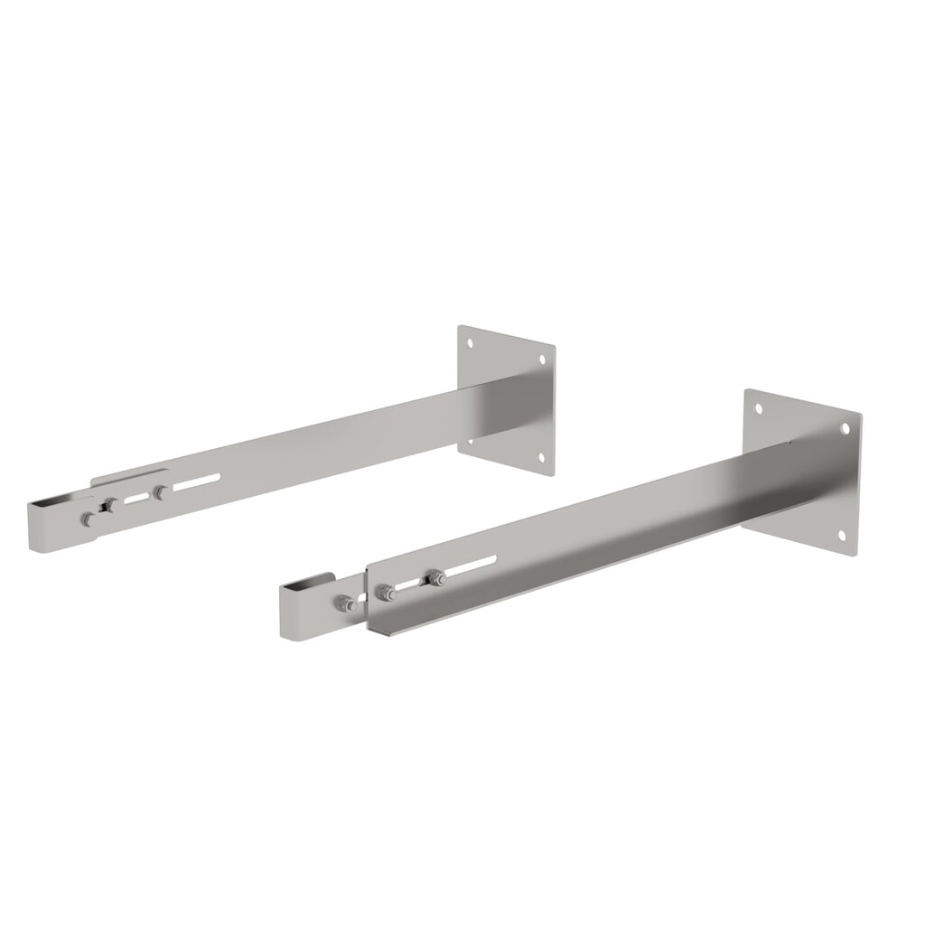 Munk Sonderwandhalter, starr 800-900mm, Edelstahl Produktabbildung: Munk Sonderwandhalter, starr 800-900mm, Edelstahl