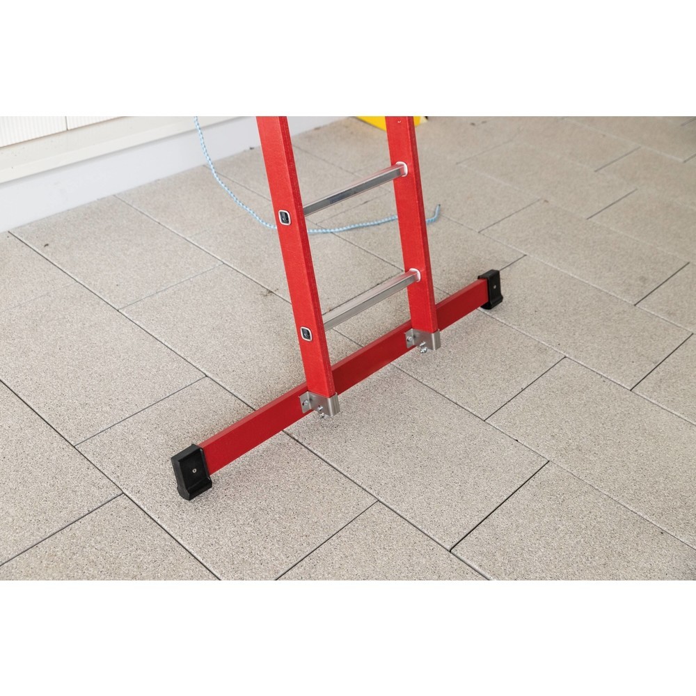Produktabbildung Nr. 2: Munk Sprossen-Anlegeleiter GFK/Alu mit Traverse 14 Sprossen