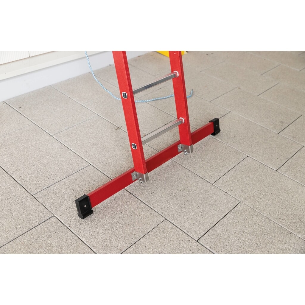 Munk Sprossen-Anlegeleiter GFK/Alu mit Traverse 12 Sprossen Produktabbildung Nr. 2: Munk Sprossen-Anlegeleiter GFK/Alu mit Traverse 12 Sprossen