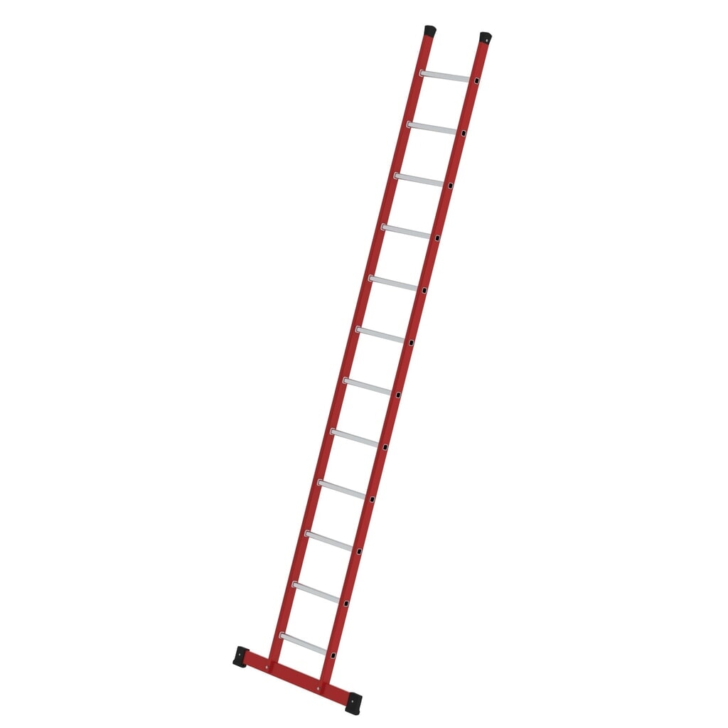 Produktabbildung: Munk Sprossen-Anlegeleiter GFK/Alu mit Traverse 12 Sprossen