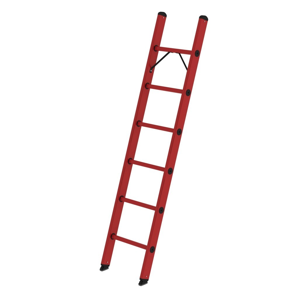Produktabbildung: Munk Sprossen-Anlegeleiter GFK ohne Traverse 6 Sprossen