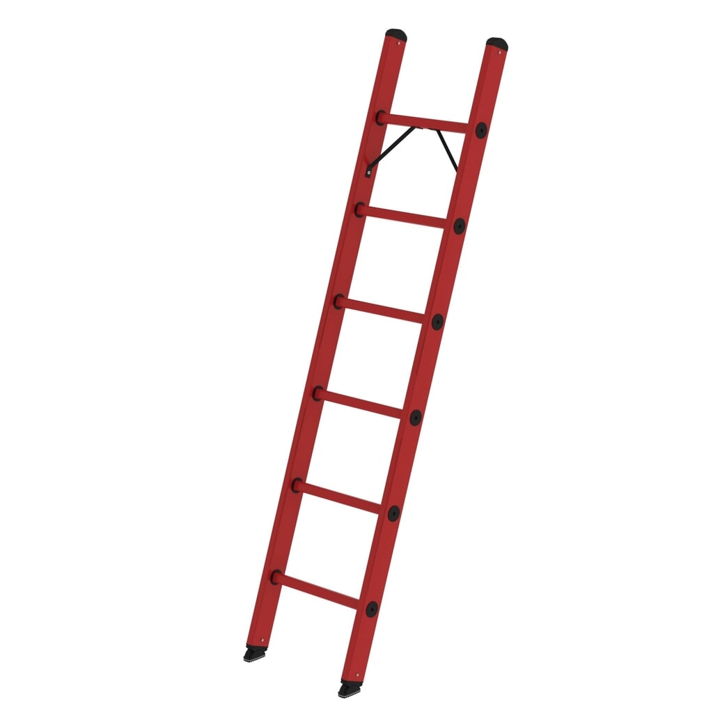 Produktabbildung: Munk Sprossen-Anlegeleiter GFK ohne Traverse 6 Sprossen