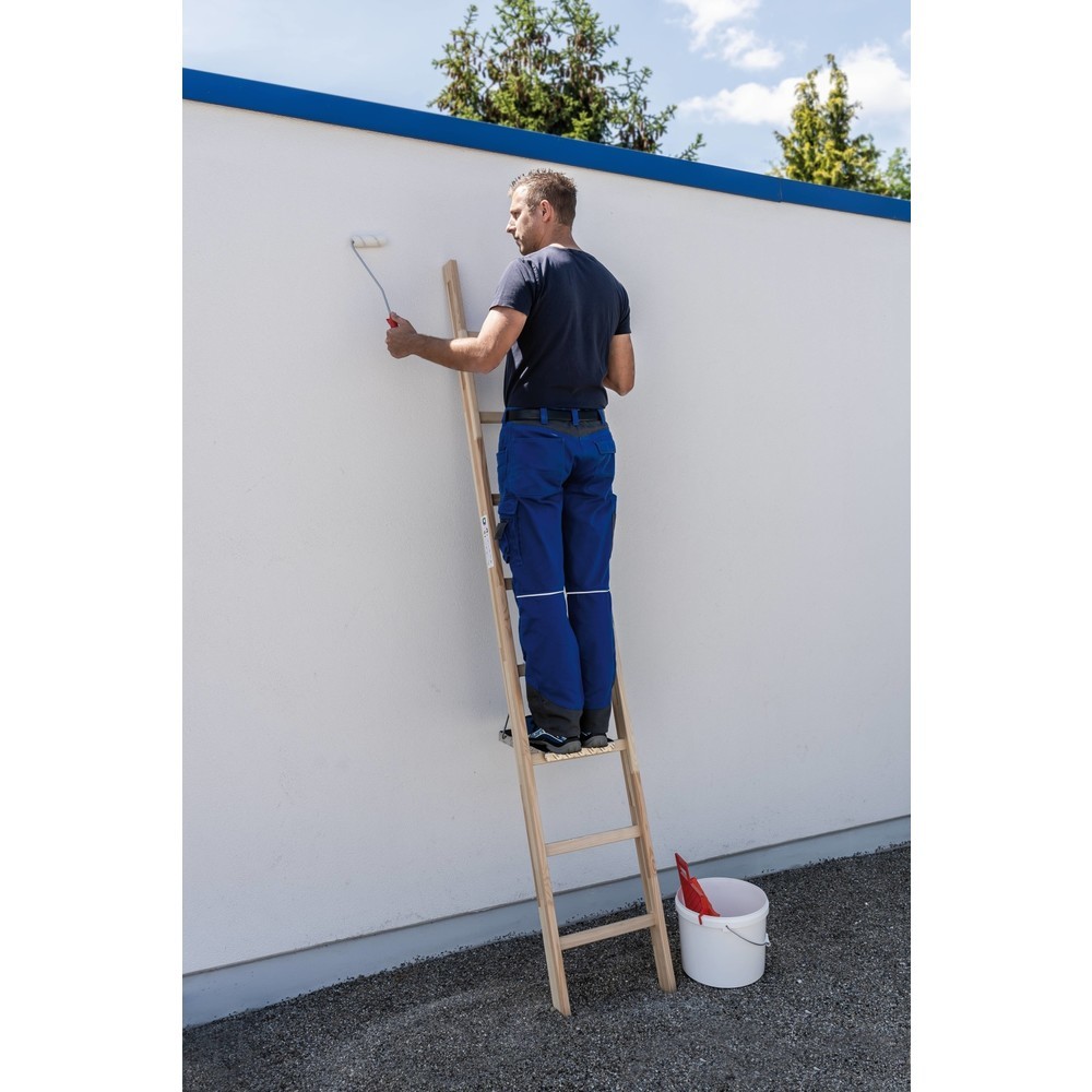 Produktabbildung Nr. 2: Munk Sprossen-Anlegeleiter Holz ohne Traverse 6 Sprossen